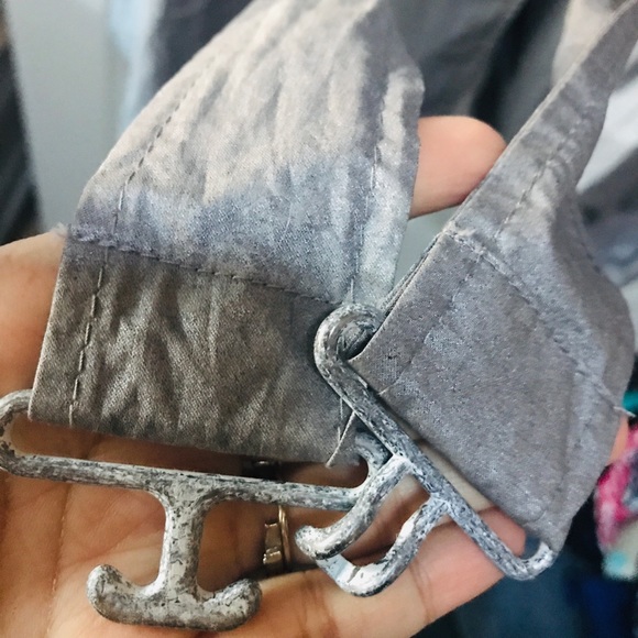 All Saints Metallic trench coat gray vintage 10 - Picture 8 of 10